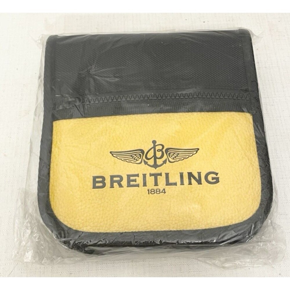 NEW BREITLING Swiss Chronographs CD DVD Case 24 Disk Slots Yellow Black